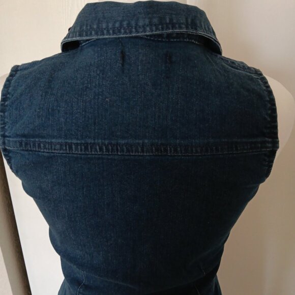 BEBE DENIM Button Up casual  dress brand new cute - Picture 8 of 9